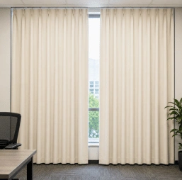 After Commercial Office Curtain Cleaning