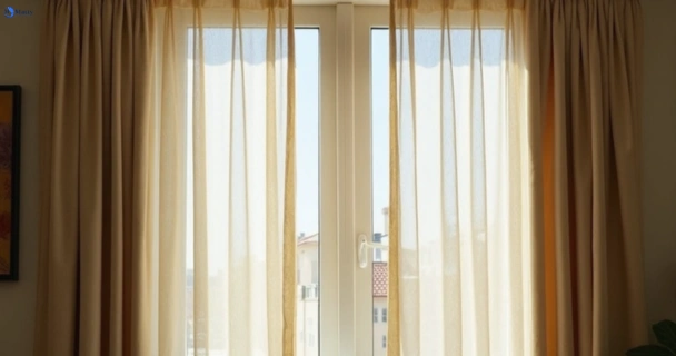 Dusty and dull curtains in woolloomooloo-nsw before steam cleaning